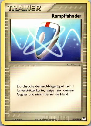 Pokémon-Karte Kampffahnder 100/112 EX Feuerrot & Blattgrün