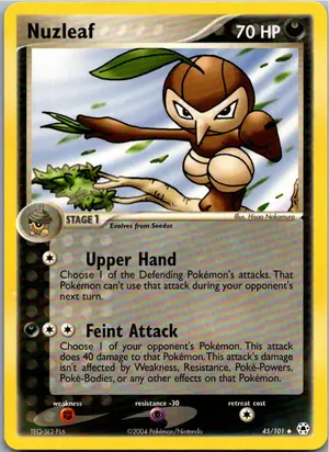 Pokémon-Karte Nuzleaf Blanas 45/101 Hidden Legends