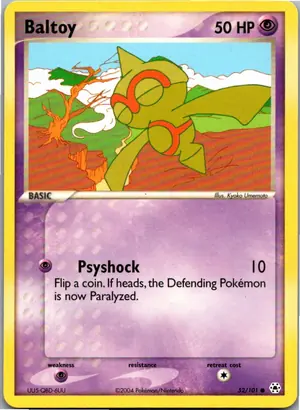 Pokémon-Karte Baltoy Puppance 52/101 Hidden Legends