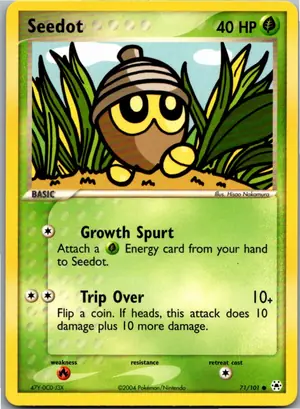 Pokémon-Karte Seedot Samurzel 71/101 Hidden Legends