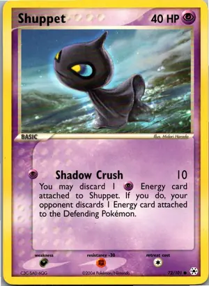 Pokémon-Karte Shuppet 72/101 Hidden Legends