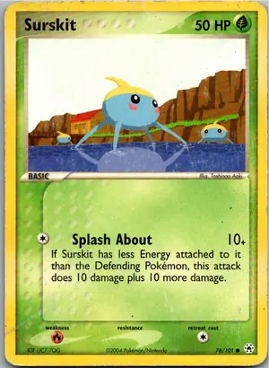 Pokémon-Karte Surskit Gehweiher 76/101 Hidden Legends