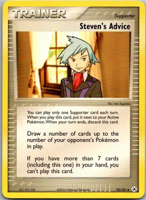 Pokémon-Karte Steven's Advice 92/101 Hidden Legends