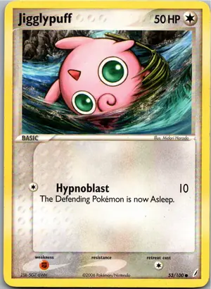 Pokémon-Karte Jigglypuff Pummeluff 53/100 EX Crystal Guardians