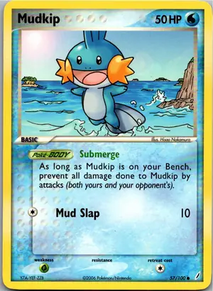 Pokémon-Karte Mudkip Hydropi 57/100 EX Crystal Guardians