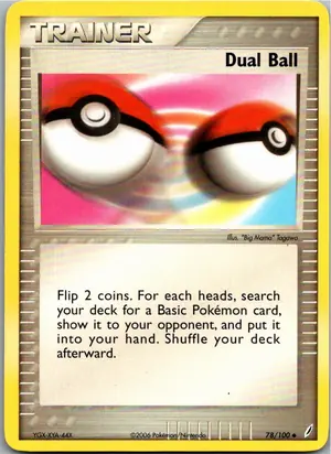 Pokémon-Karte Dual Ball Doppelball 78/100 EX Crystal Guardians