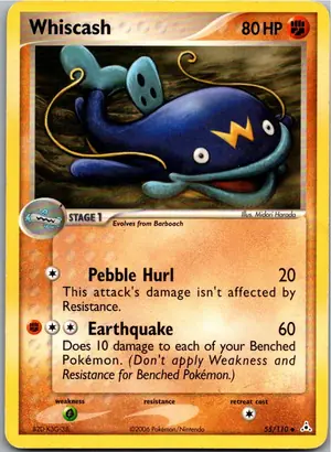 Pokémon-Karte Whiscash Welsar 55/110 EX Holon Phantoms