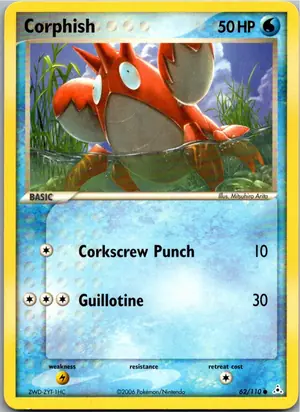 Pokémon-Karte Corphish Krebscorps 62/110 EX Holon Phantoms