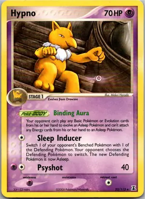 Pokémon-Karte Hypno 23/113 EX Delta Species