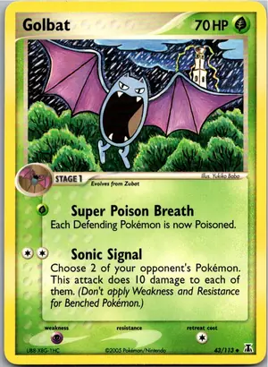 Pokémon-Karte Golbat 43/113 EX Delta Species