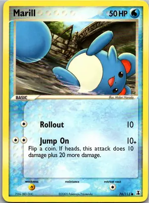 Pokémon-Karte Marill 76/113 EX Delta Species