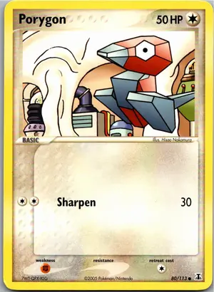 Pokémon-Karte Porygon 80/113 EX Delta Species
