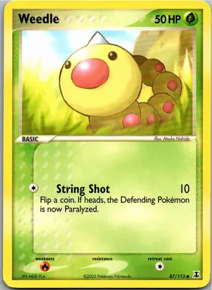 Pokémon-Karte Weedle Hornliu 87/113 EX Delta Species