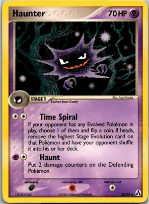 Pokémon-Karte Haunter Alpollo 35/92 EX Legend Maker