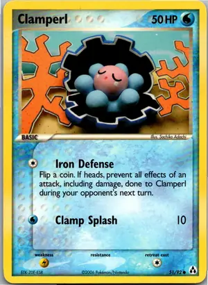 Pokémon-Karte Clamperl Perlu 51/92 EX Legend Maker