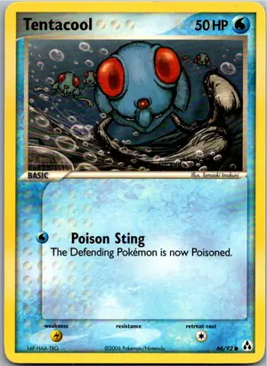 Pokémon-Karte Tentacool Tentacha 66/92 EX Legend Maker