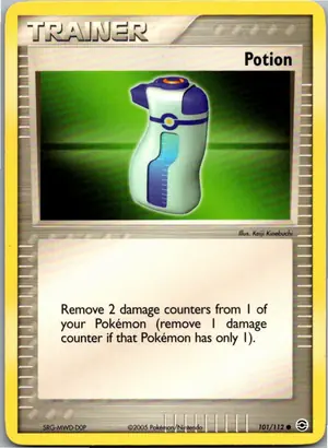 Pokémon-Karte Potion Trank 101/112 EX Feuerrot & Blattgrün