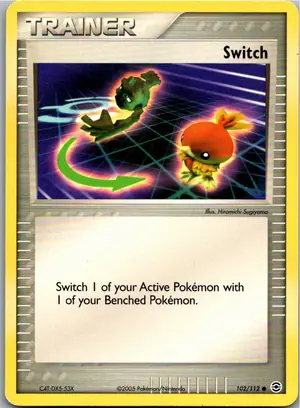 Pokémon-Karte Switch Tausch 102/112 EX Feuerrot & Blattgrün