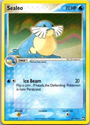 Pokémon-Karte Sealeo Seejong 37/108 EX Power Keepers