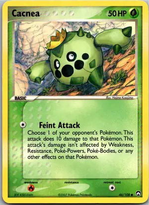 Pokémon-Karte Cacnea Tuska 46/108 EX Power Keepers