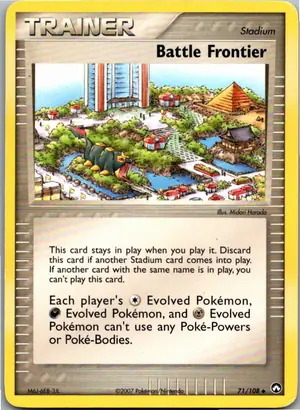 Pokémon-Karte Battle Frontier Kampfzone 71/108 EX Power Keepers