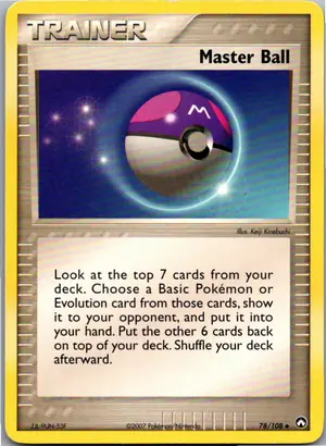 Master Ball Meisterball Exemplar 3,95 €