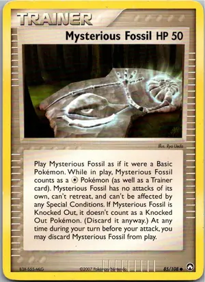 Pokémon-Karte Mysterious Fossil Geheimnis-Fossil 85/108 EX Power Keepers