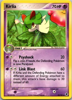 Pokémon-Karte Kirlia 32/101 EX Dragon Frontiers