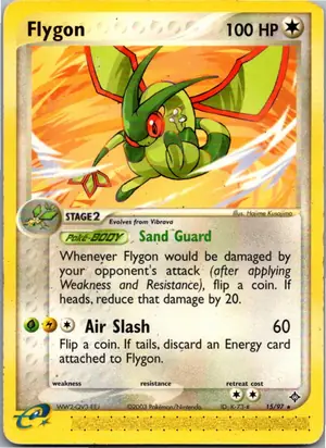 Pokémon-Karte Flygon Libelldra 15/97 EX Drache