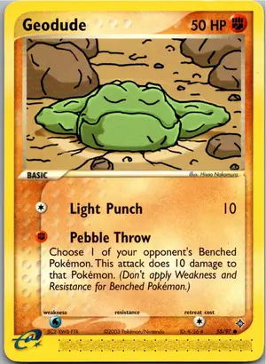 Pokémon-Karte Geodude Kleinstein 55/97 EX Drache
