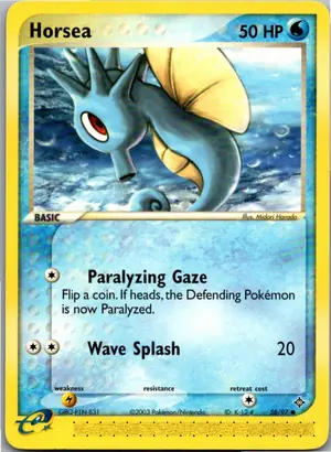 Pokémon-Karte Horsea Seeper 58/97 EX Drache