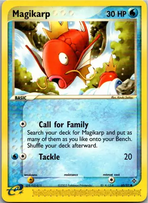Pokémon-Karte Magikarp Karpador 60/97 EX Drache