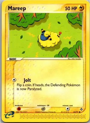 Pokémon-Karte Mareep Voltilamm 64/97 EX Drache