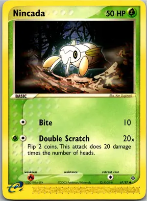 Pokémon-Karte Nincada 67/97 EX Drache