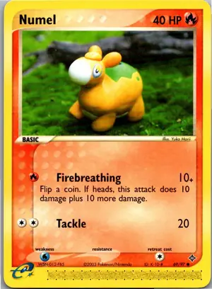 Pokémon-Karte Numel Camaub 69/97 EX Drache