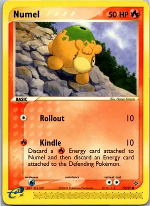 Pokémon-Karte Numel Camaub 70/97 EX Drache