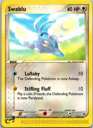 Pokémon-Karte Swablu Wablu 75/97 EX Drache