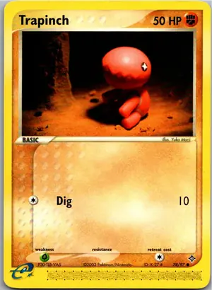 Pokémon-Karte Trapinch Knacklion 78/97 EX Drache