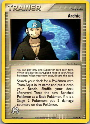 Pokémon-Karte Archie Adrian 71/95 EX Team Magma vs Team Aqua