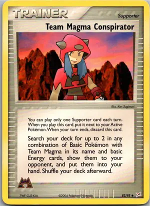 Pokémon-Karte Team Magma Conspirator 82/95 EX Team Magma vs Team Aqua