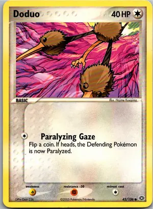 Pokémon-Karte Doduo Dodu 45/106 EX Smaragd
