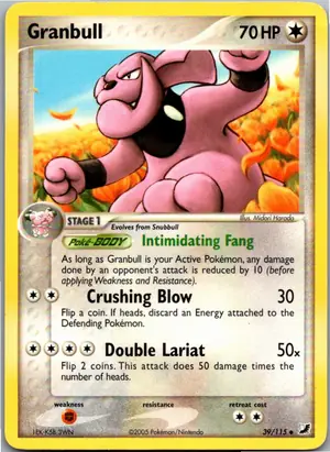 Pokémon-Karte Granbull 39/115 EX Verborgene Mächte