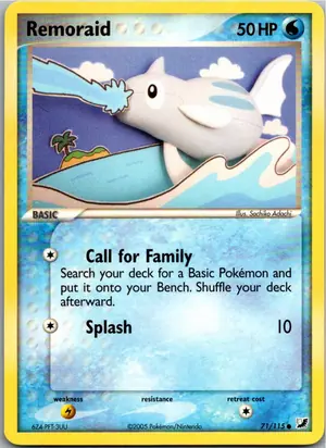 Pokémon-Karte Remoraid 71/115 EX Verborgene Mächte