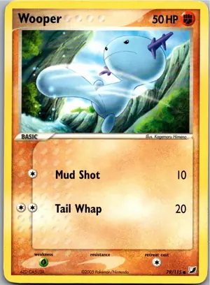 Pokémon-Karte Wooper Felino 79/115 EX Verborgene Mächte