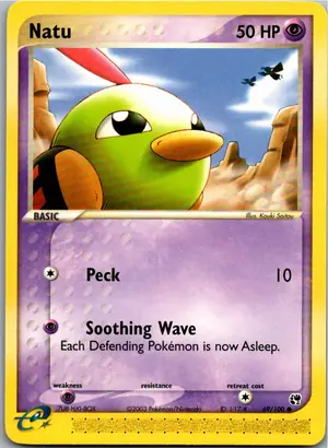 Pokémon-Karte Natu 69/100 EX Sandsturm