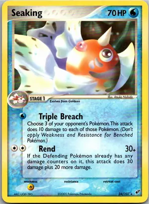 Pokémon-Karte Seaking Golking 24/107 EX Deoxys
