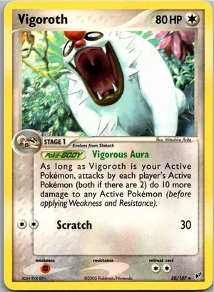 Pokémon-Karte Vigoroth Muntier 50/107 EX Deoxys