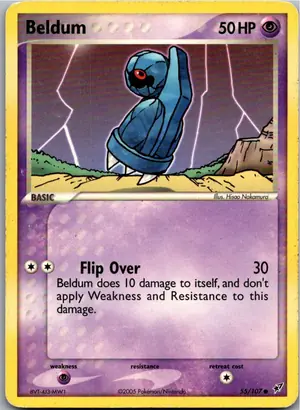 Pokémon-Karte Beldum Tanhel 55/107 EX Deoxys