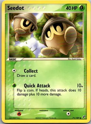 Pokémon-Karte Seedot Samurzel 71/107 EX Deoxys