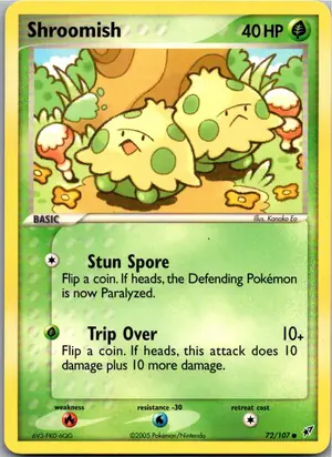 Pokémon-Karte Shroomish Knilz 72/107 EX Deoxys